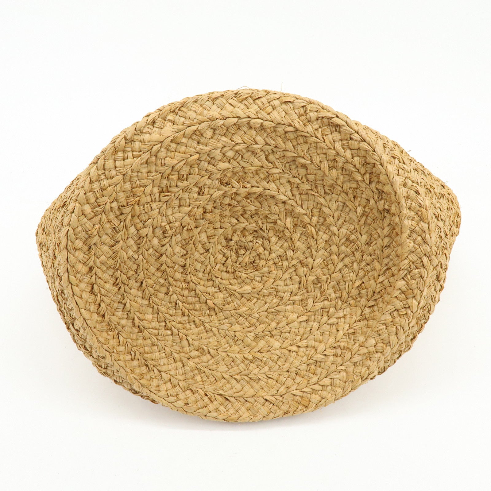 SAINT LAURENT PARIS Raffia Leather Panier Tote Bag Natural 579521