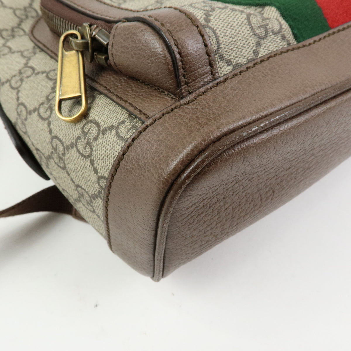 GUCCI Ophidia Sherry GG Supreme Leather Backpack Rucksack Beige 547965