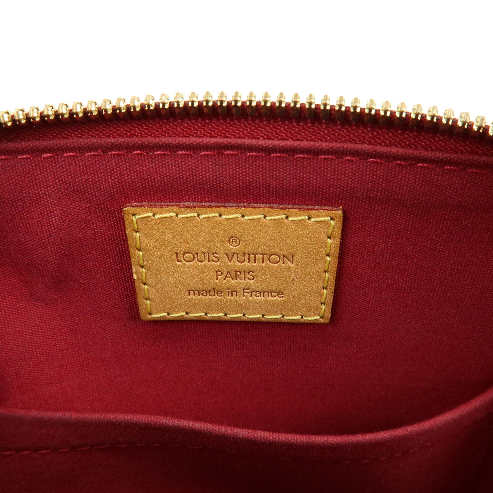 Louis Vuitton Monogram Vernis Alma BB 2Way Bag Red M91606