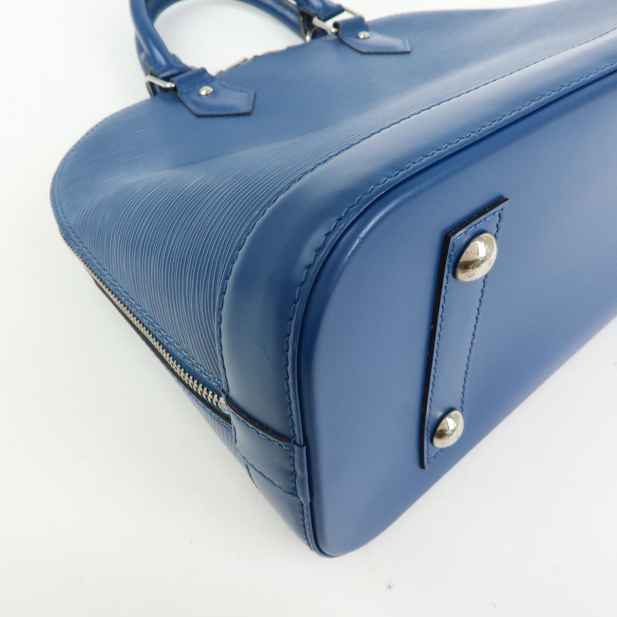 Louis Vuitton Epi Alma PM Leather Hand Bag Toledo Blue M52145