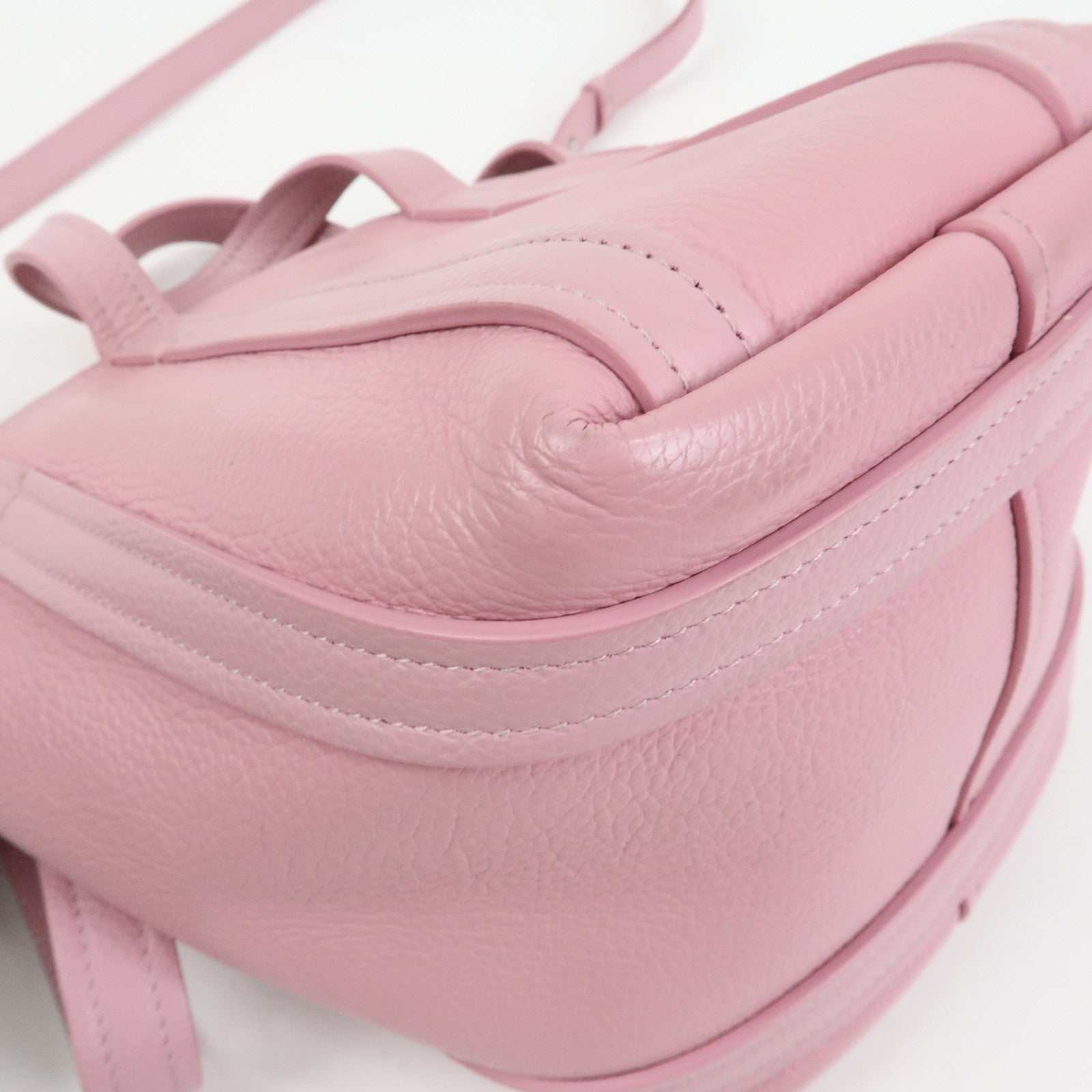 BALENCIAGA Leather EVERYDAY XS 2Way bag Hand Bag Shoulder Bag Pink