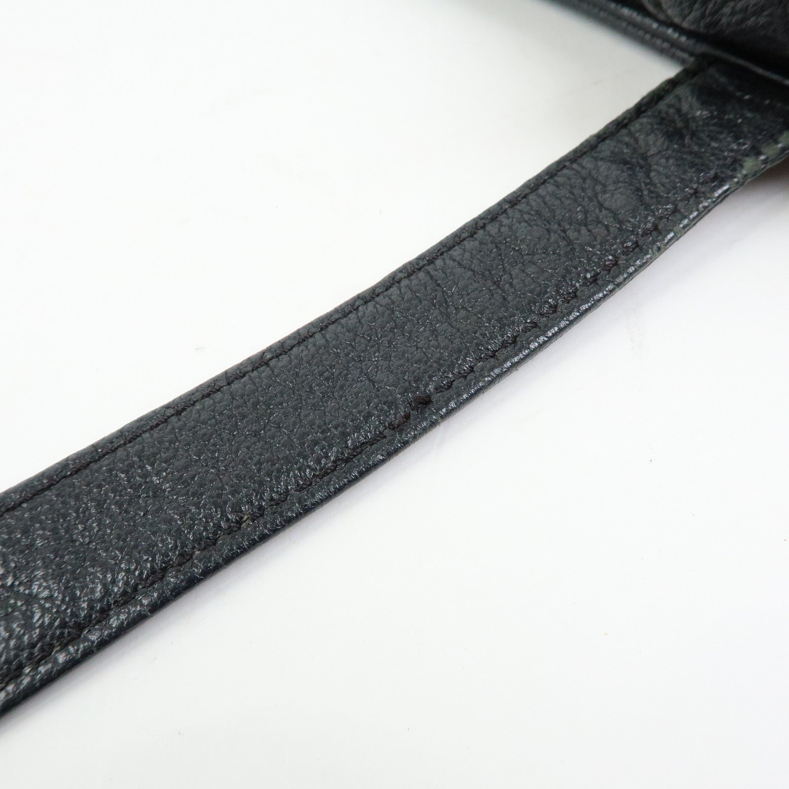 CHANEL COCO Mark Calf Skin Leather Tote Bag Shoulder Bag Black