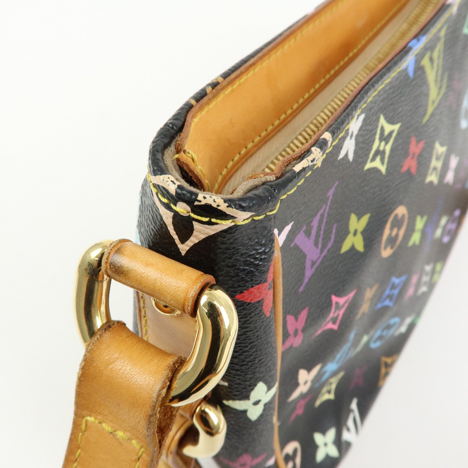 Louis Vuitton Monogram Multicolor Lodge PM Shoulder Bag Noir M40054