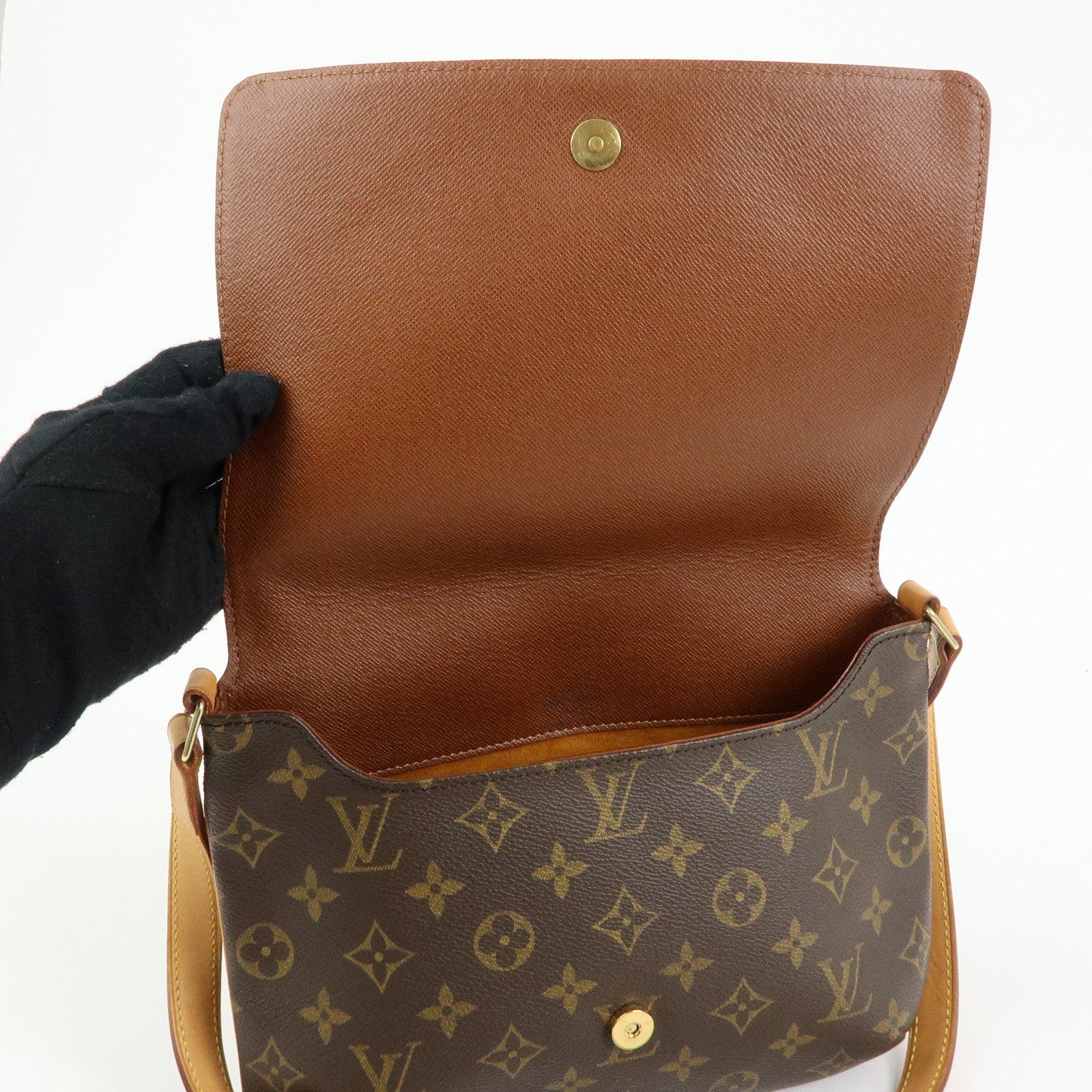 Louis Vuitton Monogram Musette Tango Short Shoulder Bag Brown M51257