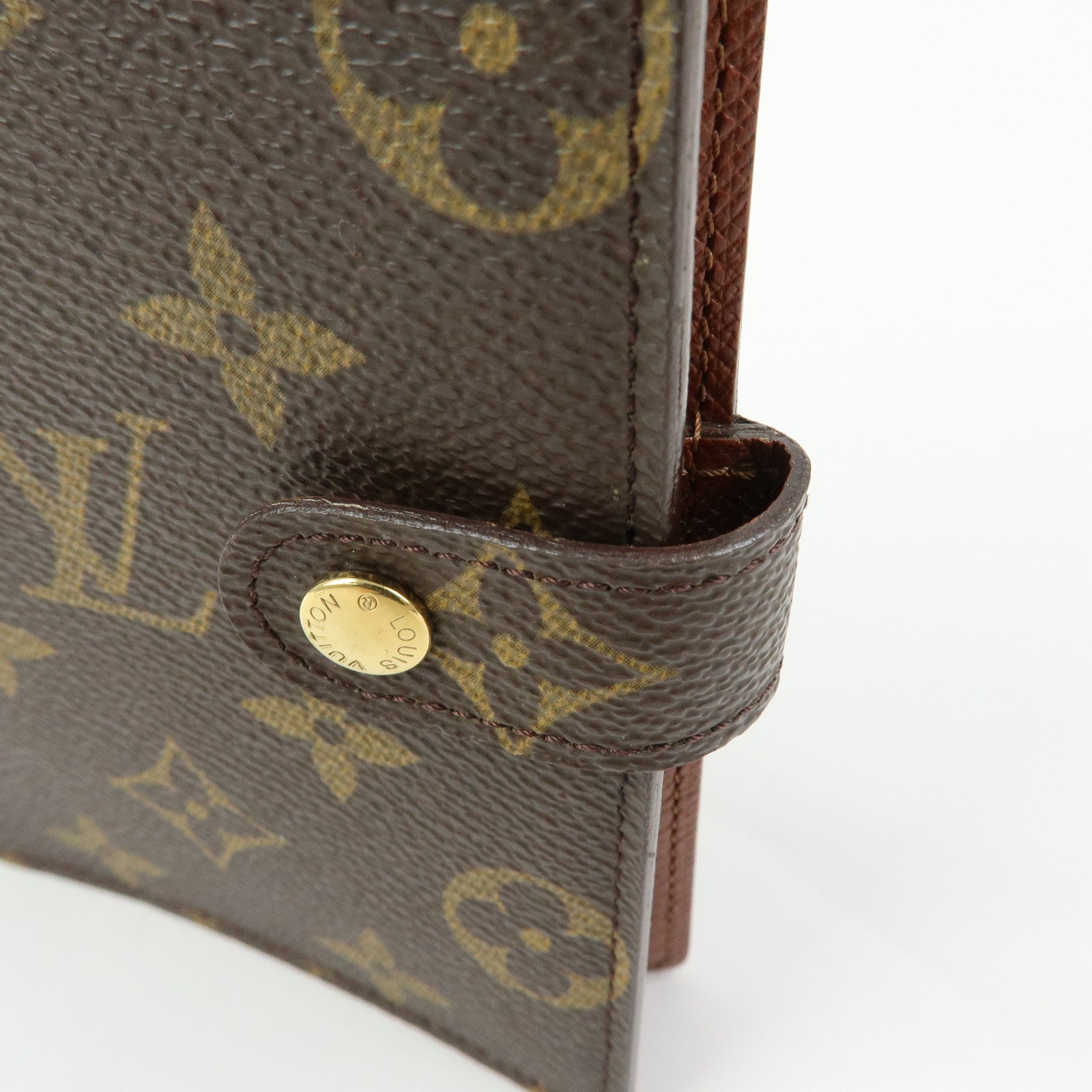 Louis Vuitton Monogram Agenda PM Planner Cover Brown R20005