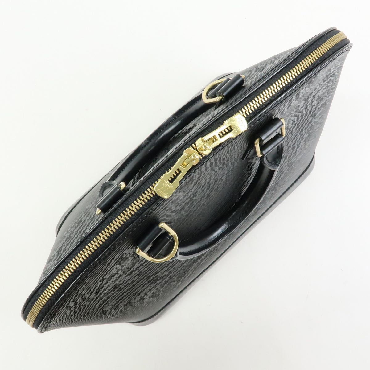 Louis Vuitton Epi Alma Leather Hand Bag Noir Black M52142