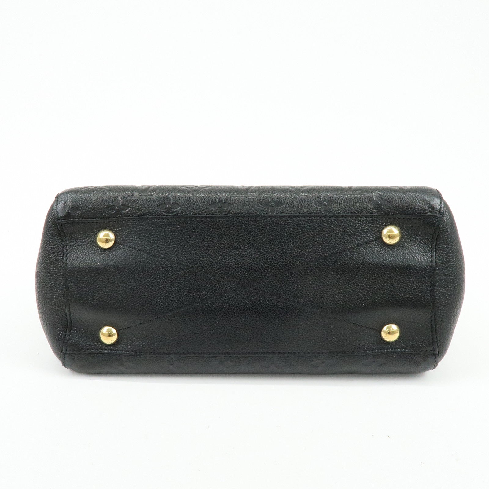 Louis Vuitton Monogram Empreinte Montaigne MM 2Way Hand Bag Noir M41048