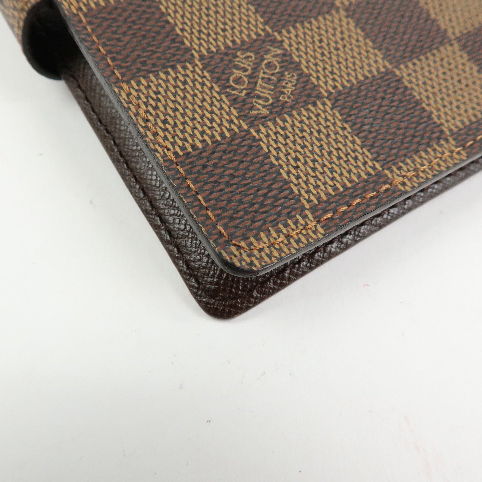 Louis Vuitton Damier Agenda PM Planner Cover Brown R20700