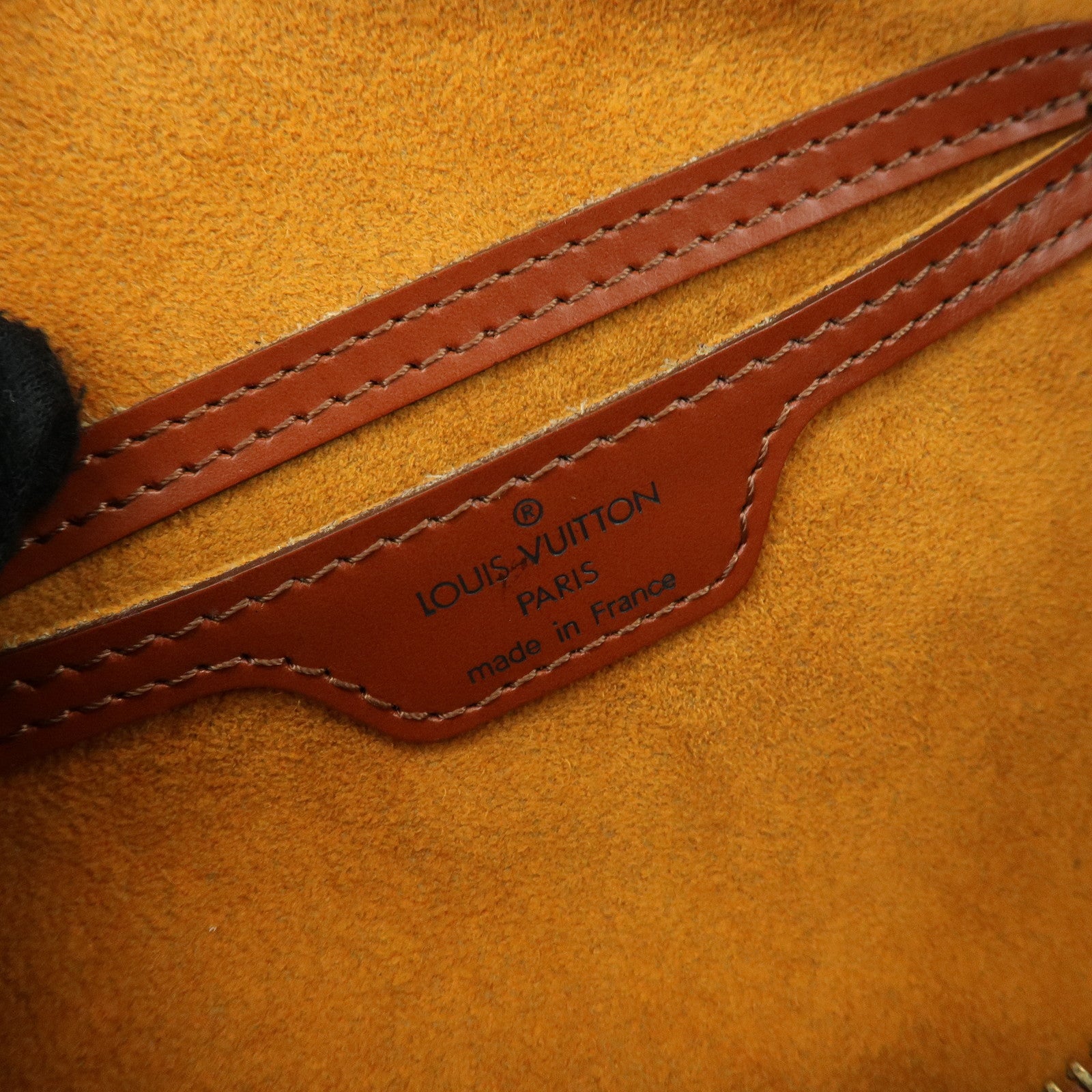 Louis Vuitton Epi Leather Soufflot Hand Bag Kenya Brown M52223