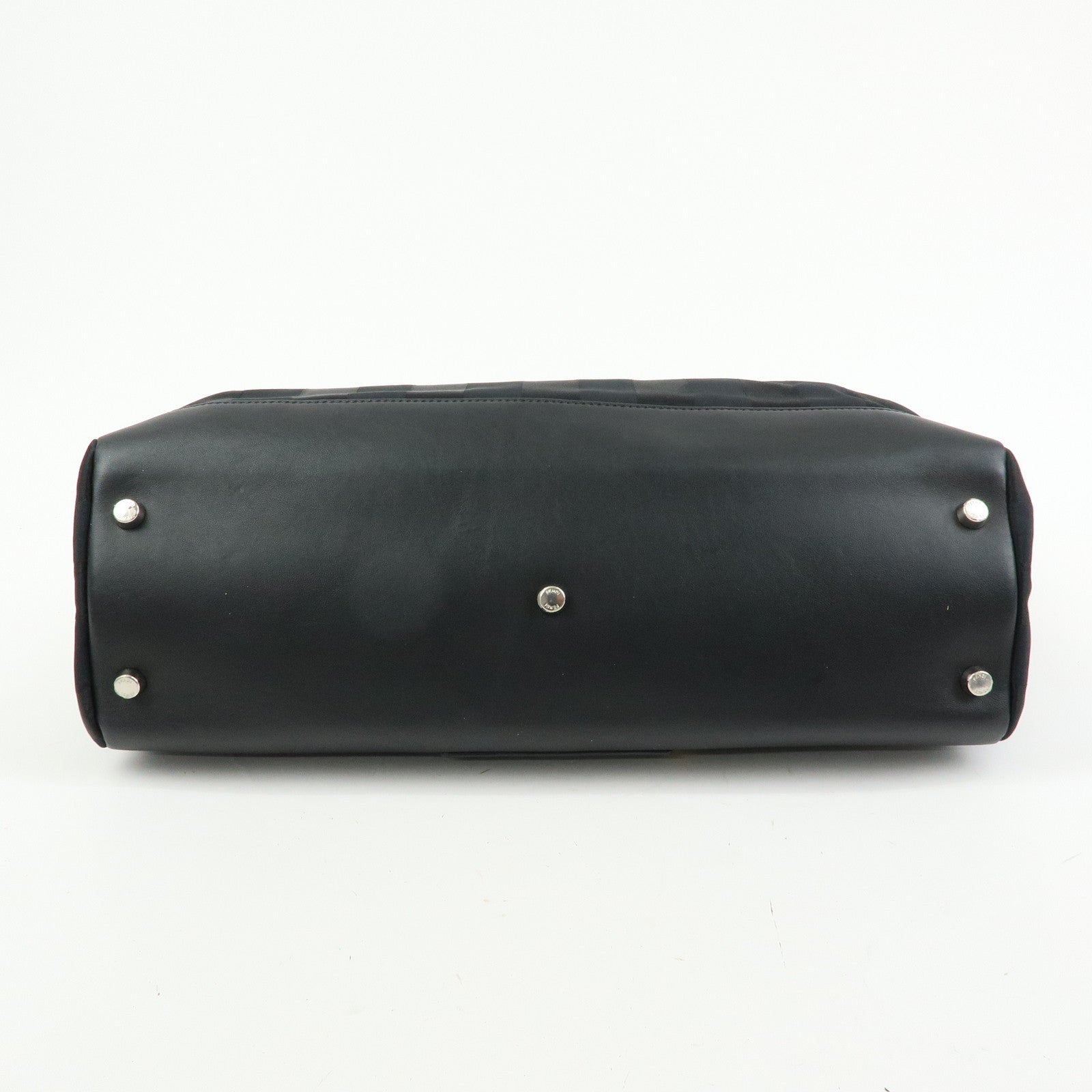 FENDI Pequin Peekaboo Iconic Medium Nylon 2Way Bag Hand Bag 7VA501