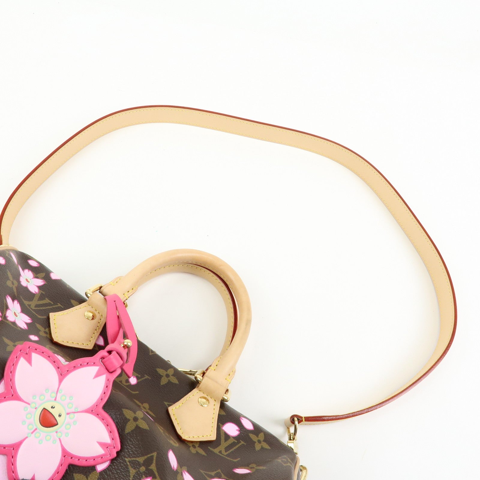 Louis Vuitton Monogram Murakami Speedy Bandouliere 25 Brown M14174