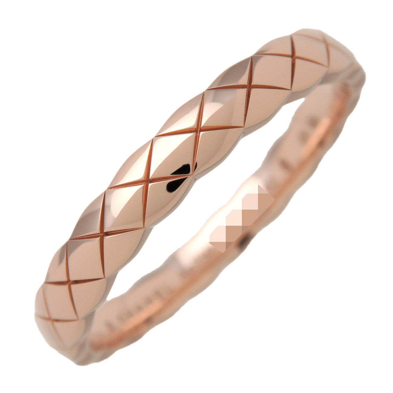 CHANEL COCO Crush Ring Mini K18 750PG Rose Gold #62 US 10 EU 62 J11785