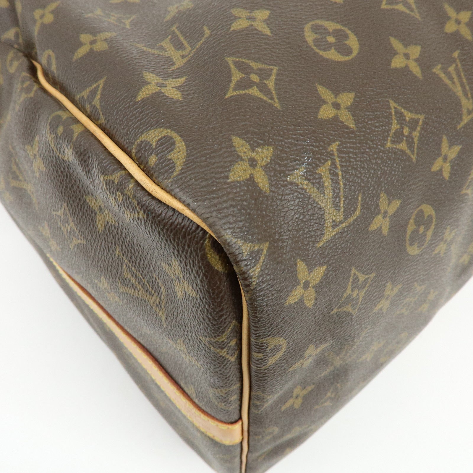 Louis Vuitton Monogram Keep All Bandouliere 55 Boston Bag Brown M41414