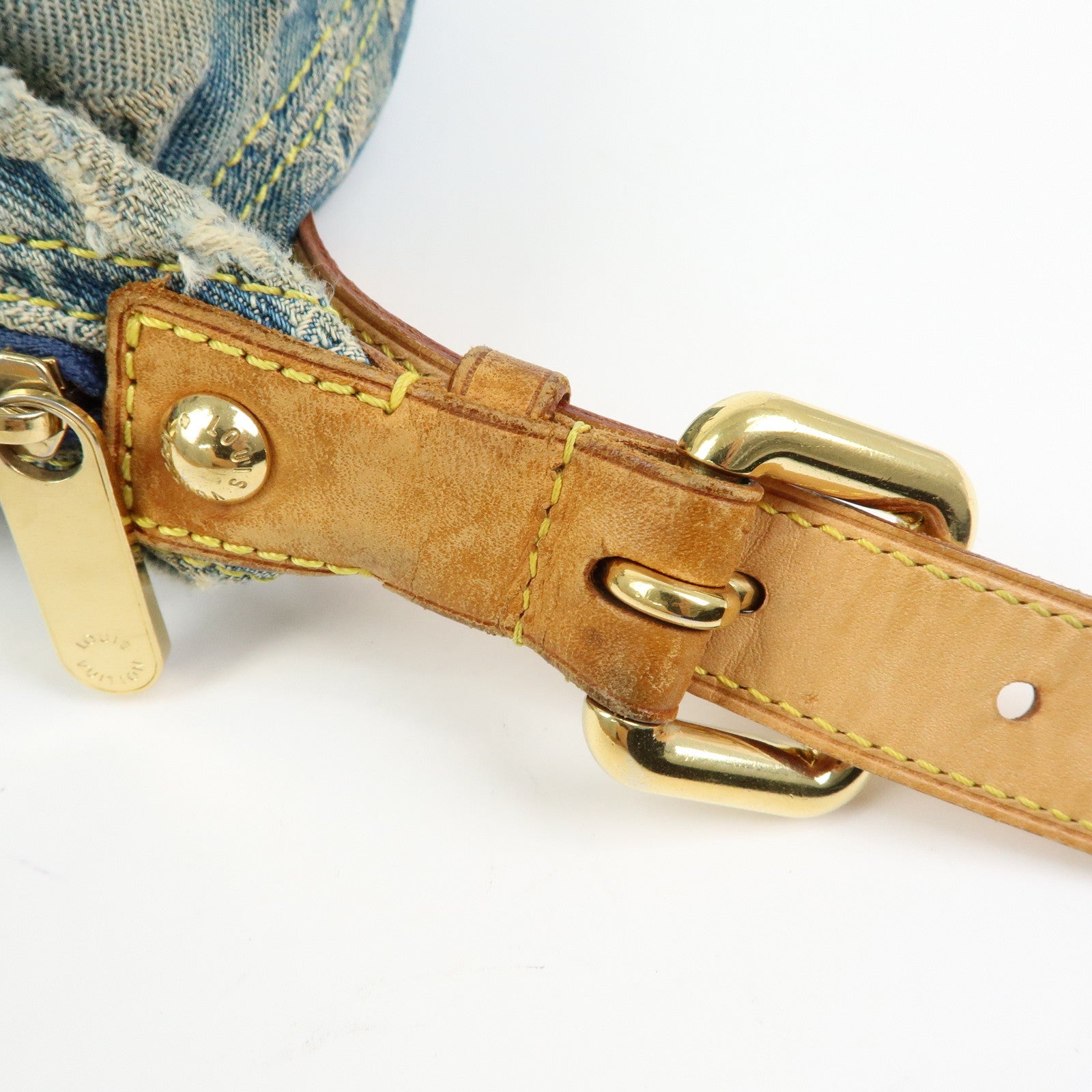 Louis Vuitton Monogram Denim Baggy PM 2Way Bag Shoulder Bag M95049