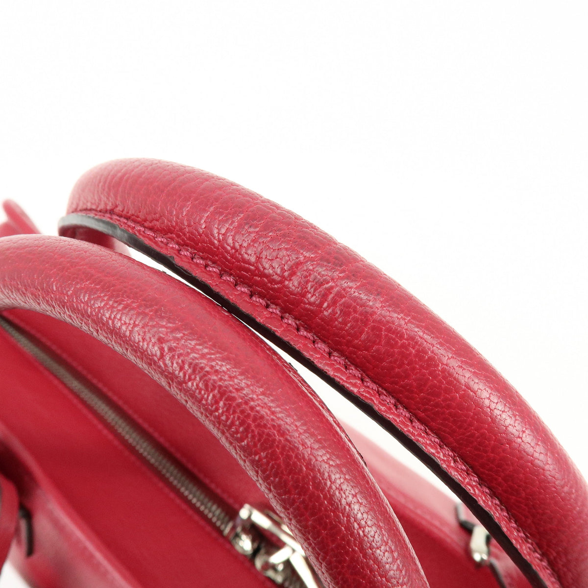 LOEWE Anagram Amazona 36 Hand Bag Boston Bag Wine Red