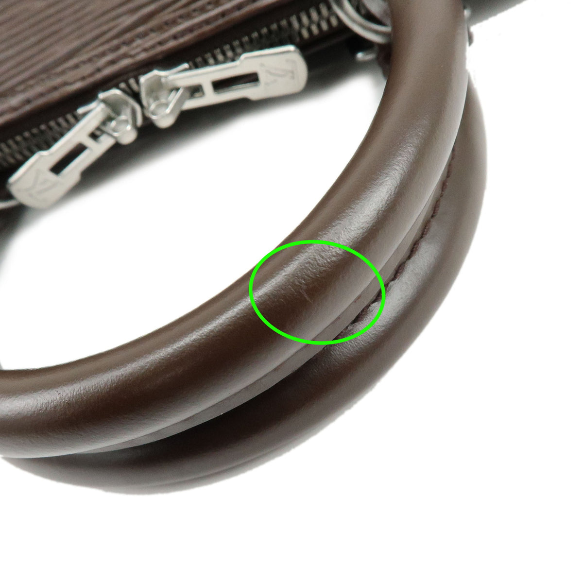 Louis Vuitton Epi Alma PM Leather Hand Bag Mocha M5280D