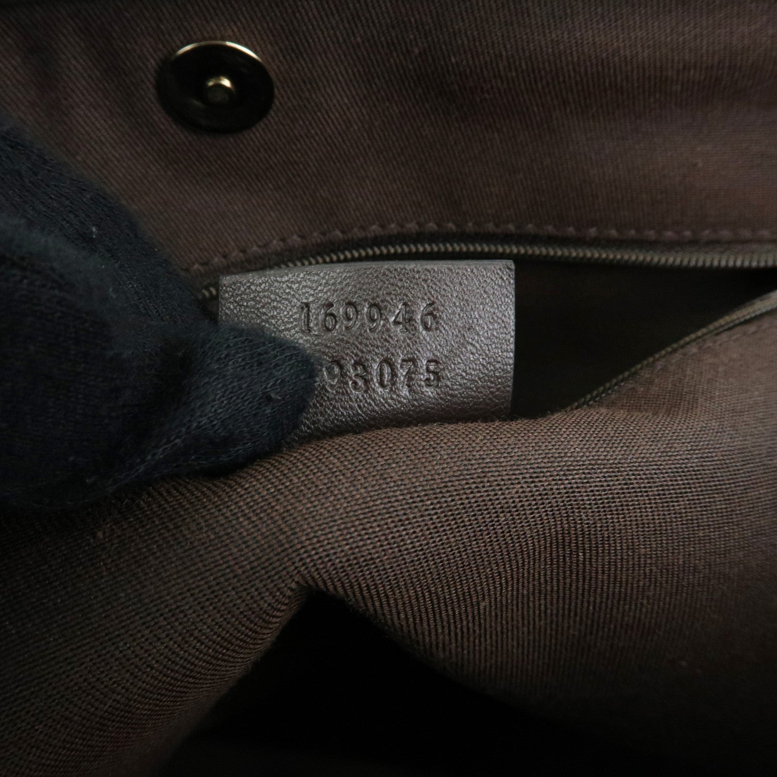 GUCCI New Britt Interlocking G Abbey GG Canvas Tote Bag Brown 169946
