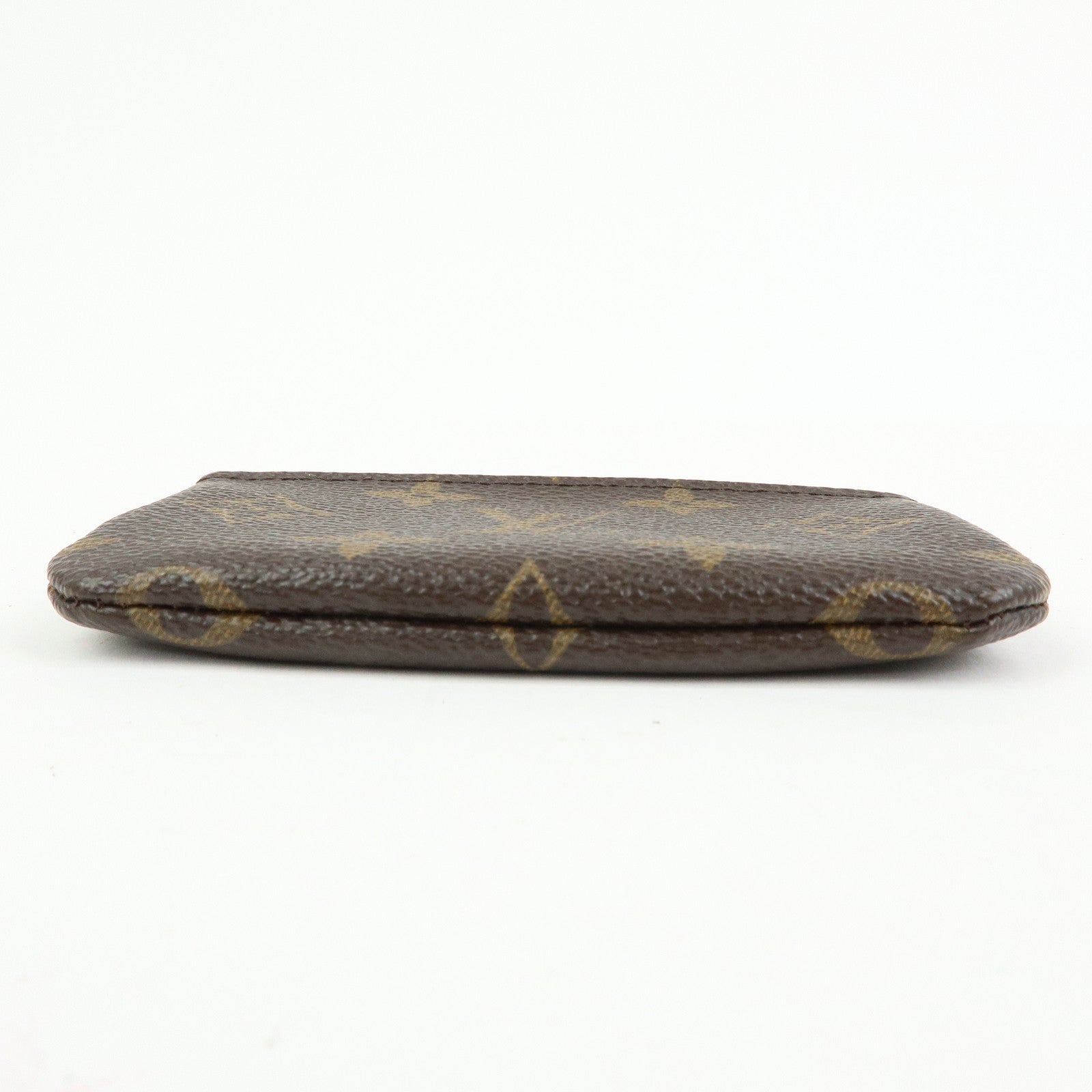 Louis Vuitton Monogram Pochette Cles Coin Case Key Case Brown M62650