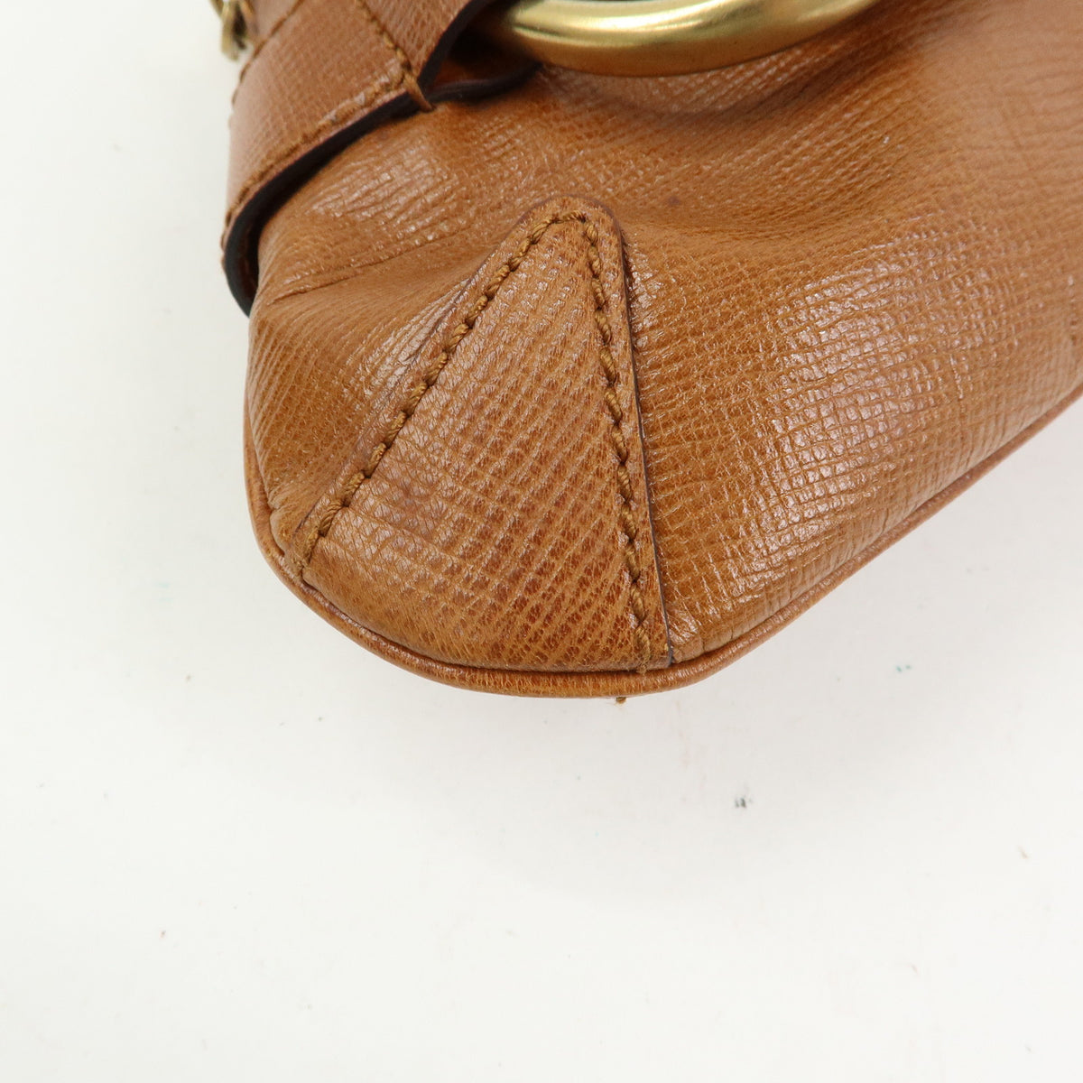 GUCCI Horsebit Leather Chain Shoulder Bag Hand Bag Brown 120134