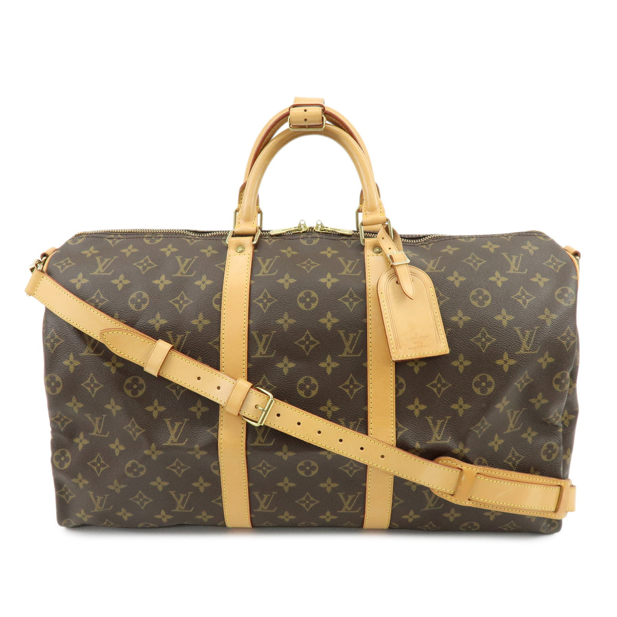 Louis Vuitton Monogram Keep All Bandouliere 50 Boston Bag M41416