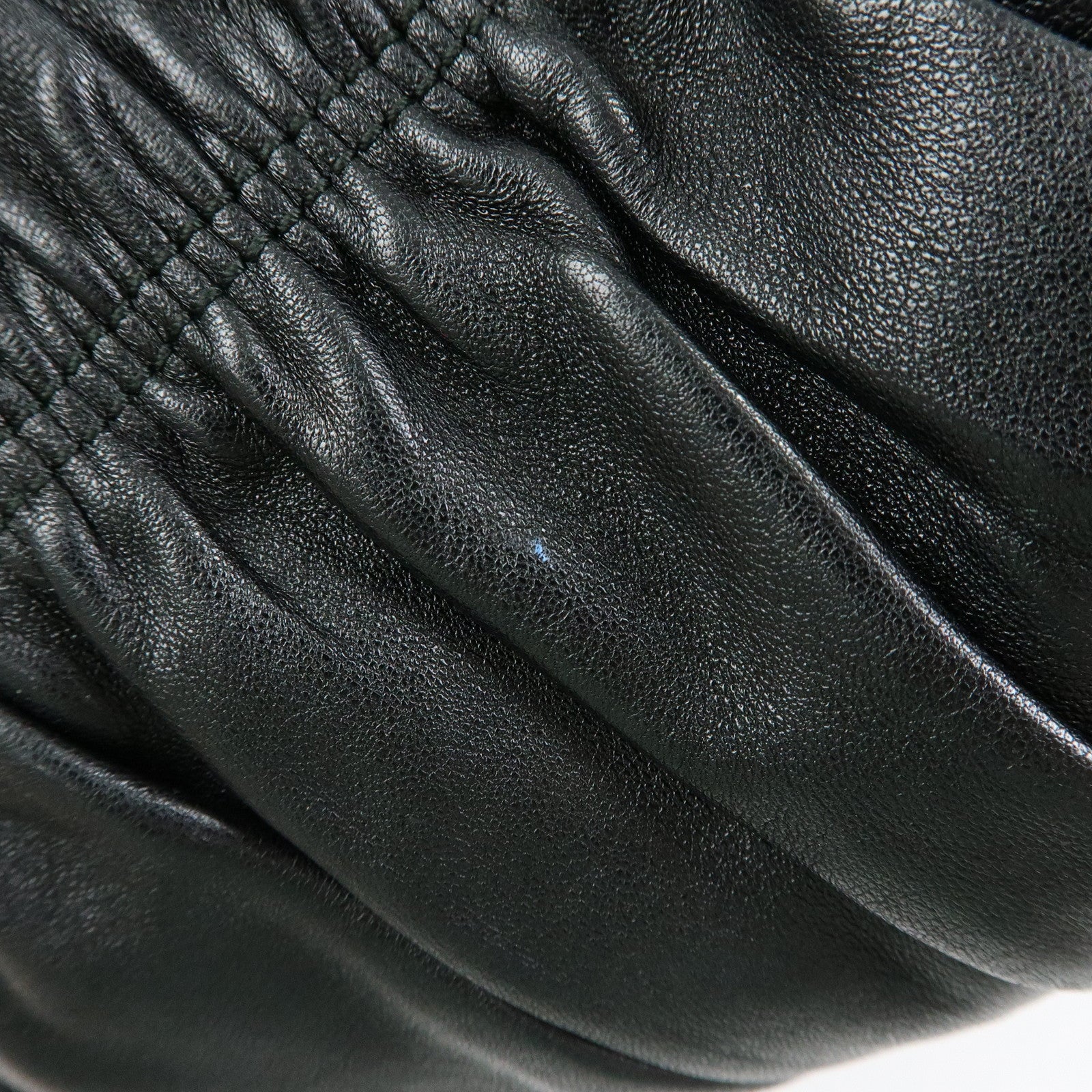 PRADA Logo Nappa Leather 2Way Bag Hand Bag Shoulder Bag Black