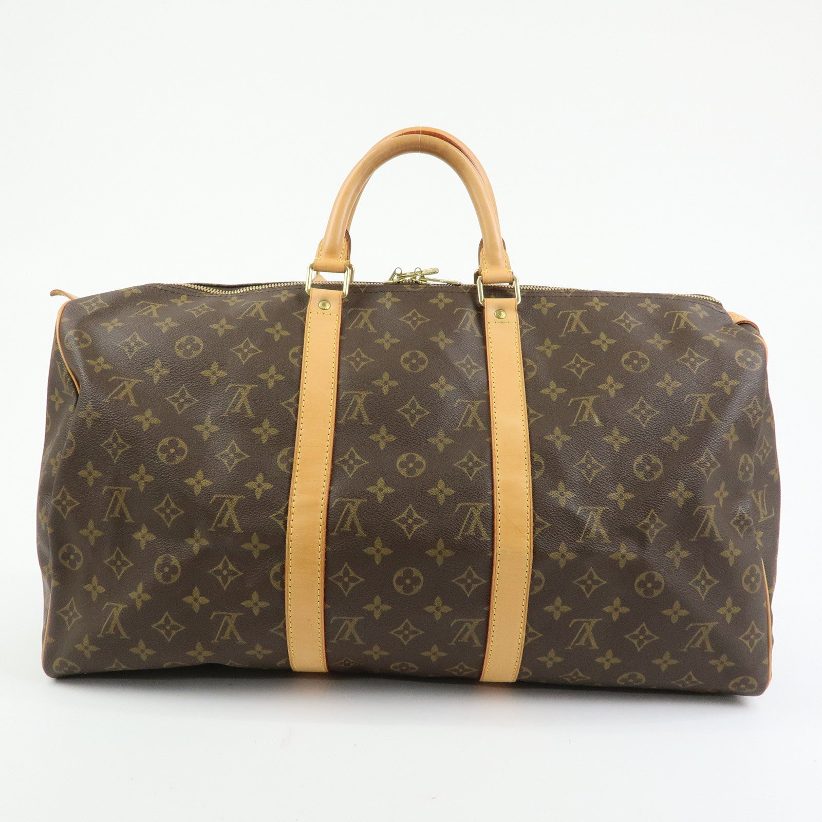 Louis Vuitton Monogram Keep All 50 Boston Bag Brown M41426