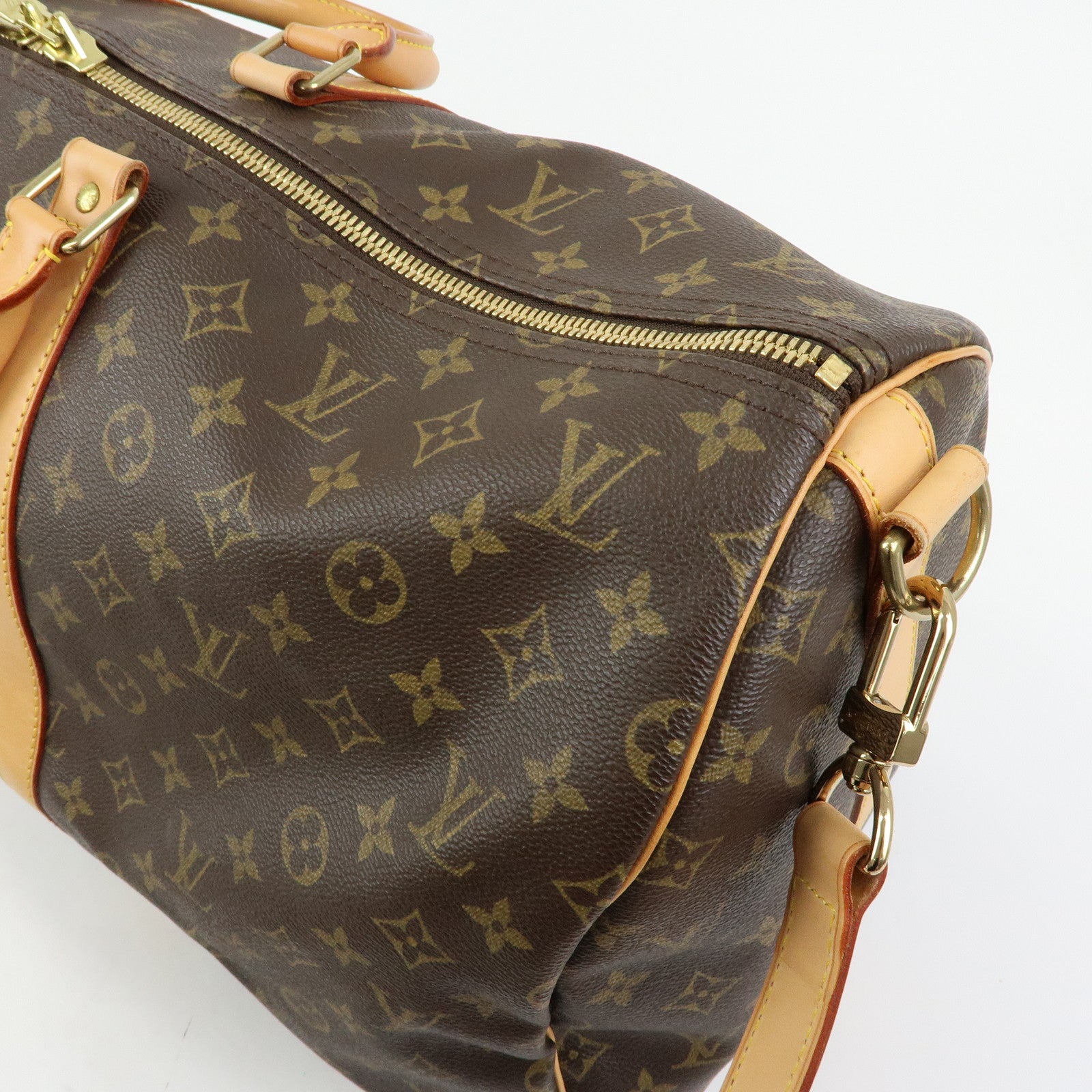Louis Vuitton Monogram Keep All Bandouliere 55 Boston Bag M41414