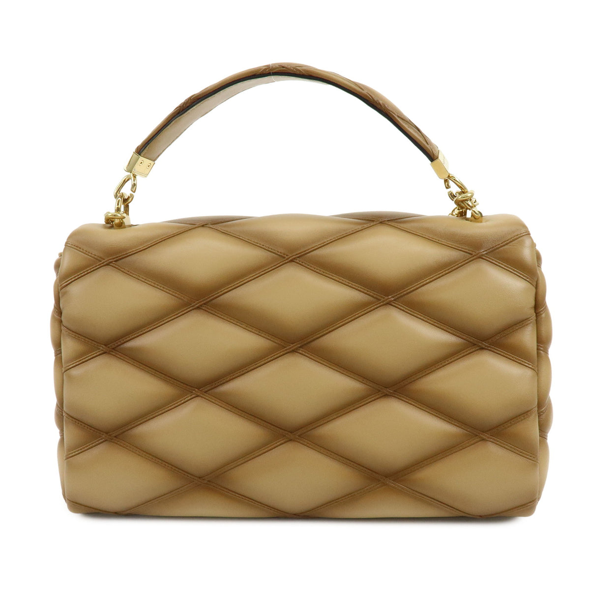 Louis Vuitton Malletage GO-14 GM Lamb Skin Chain Shoulder Bag M12332