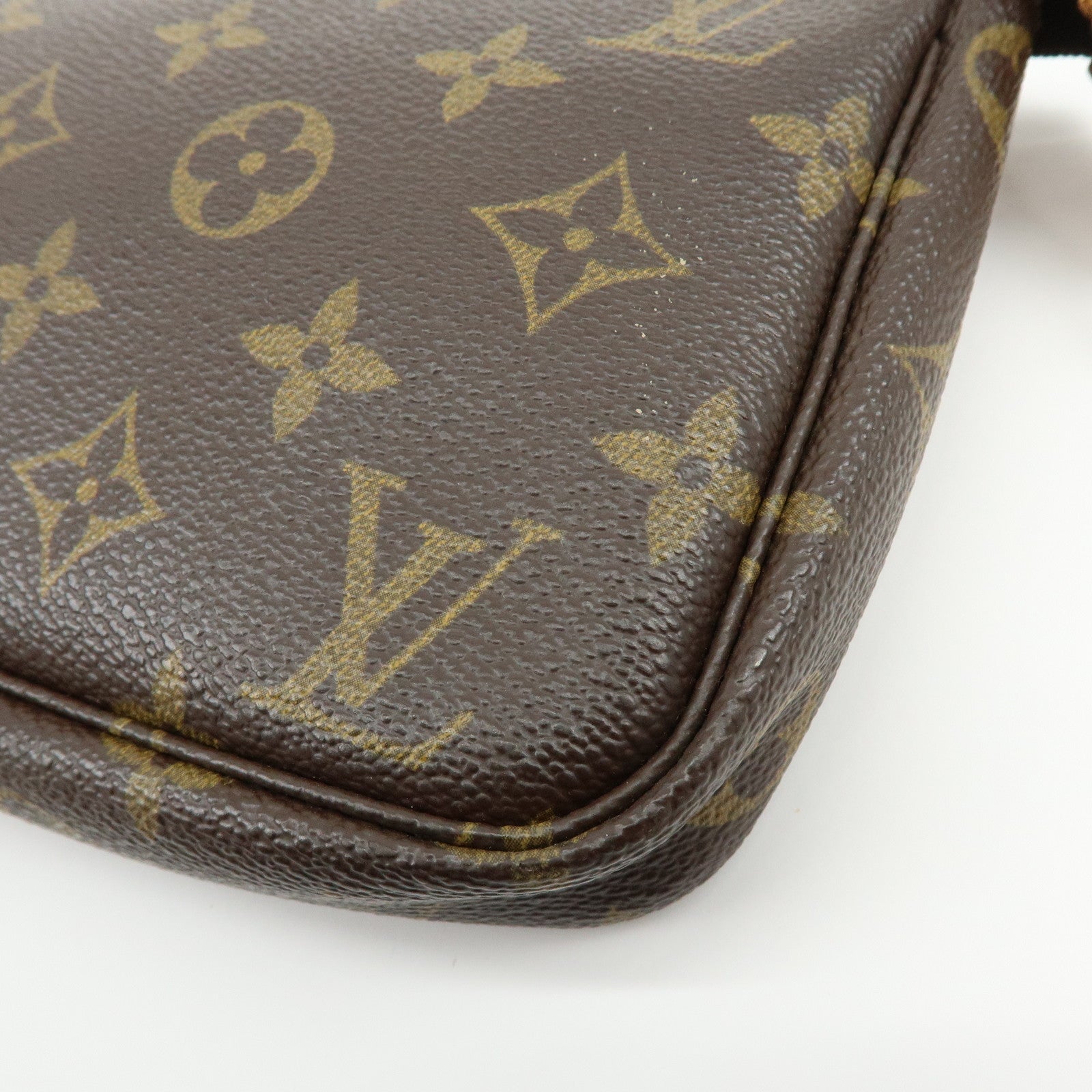 Louis Vuitton Monogram Canvas Set of 2 Pochette Accessoires Pouch Brown