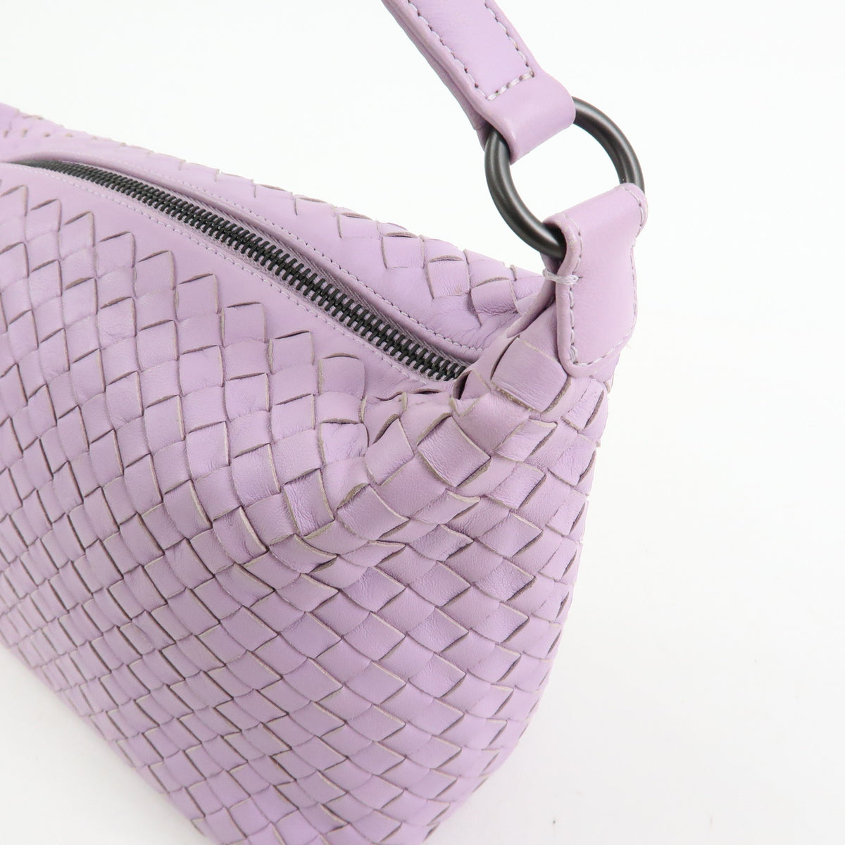 BOTTEGA VENETA Intrecciato Leather Shoulder Bag Lavender 239988