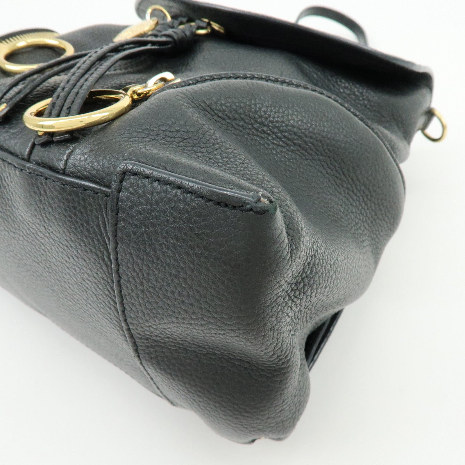 Chloe See By Chloe Leather Olga 2Way Bag Mini Backpack Shoulder Bag