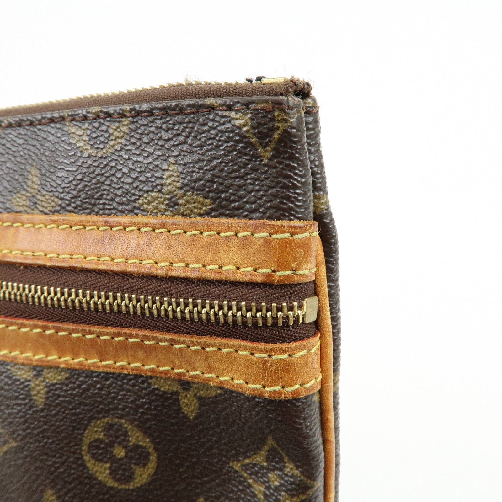 Louis Vuitton Monogram Pochette Bosphore Shoulder Bag Brown M40044