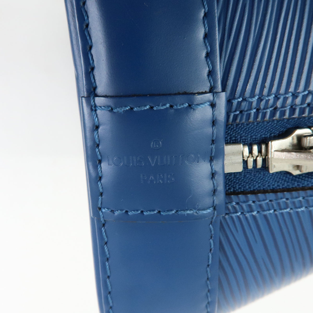 Louis Vuitton Epi Alma PM Leather Hand Bag Toledo Blue M52145