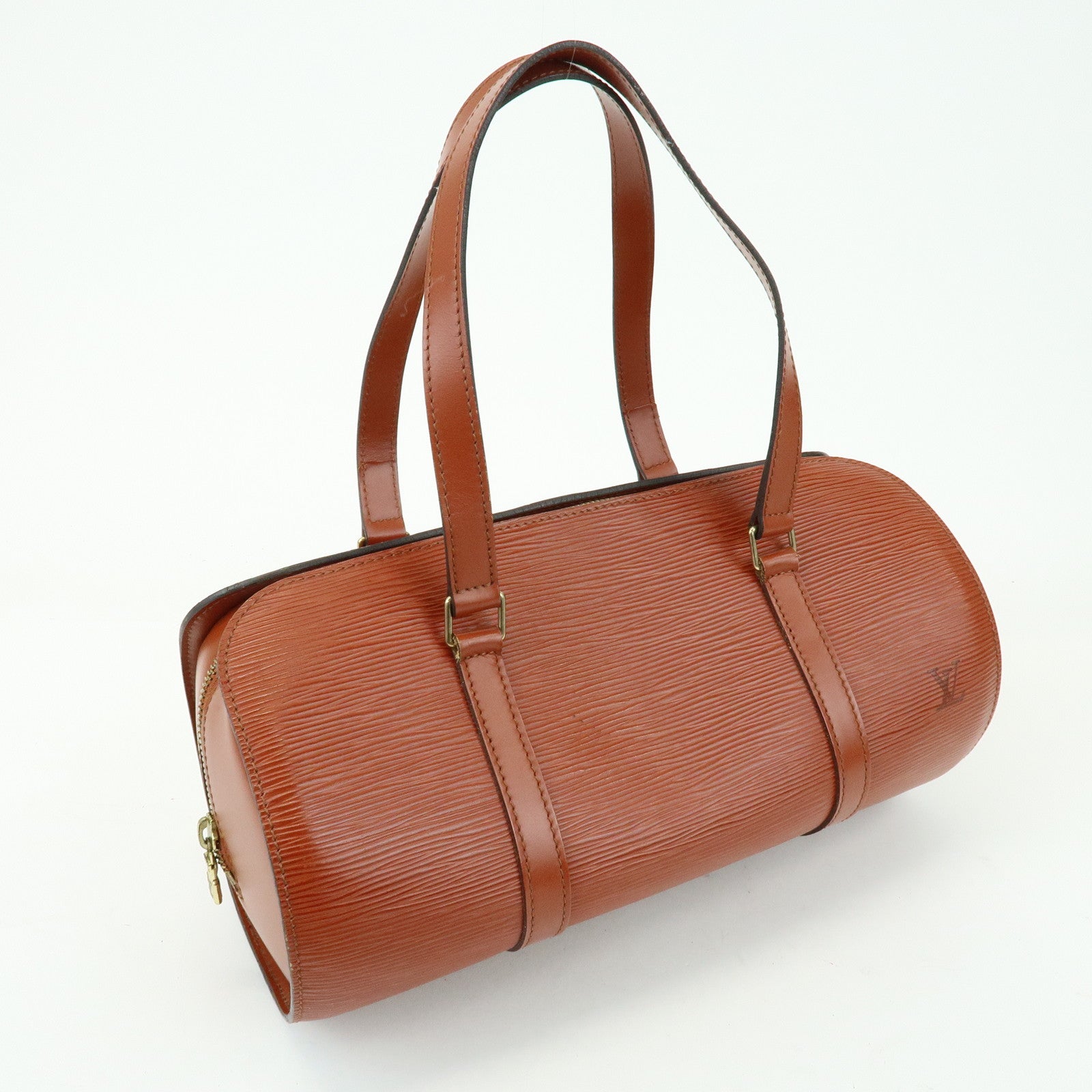 Louis Vuitton Epi Leather Soufflot Hand Bag Kenya Brown M52223