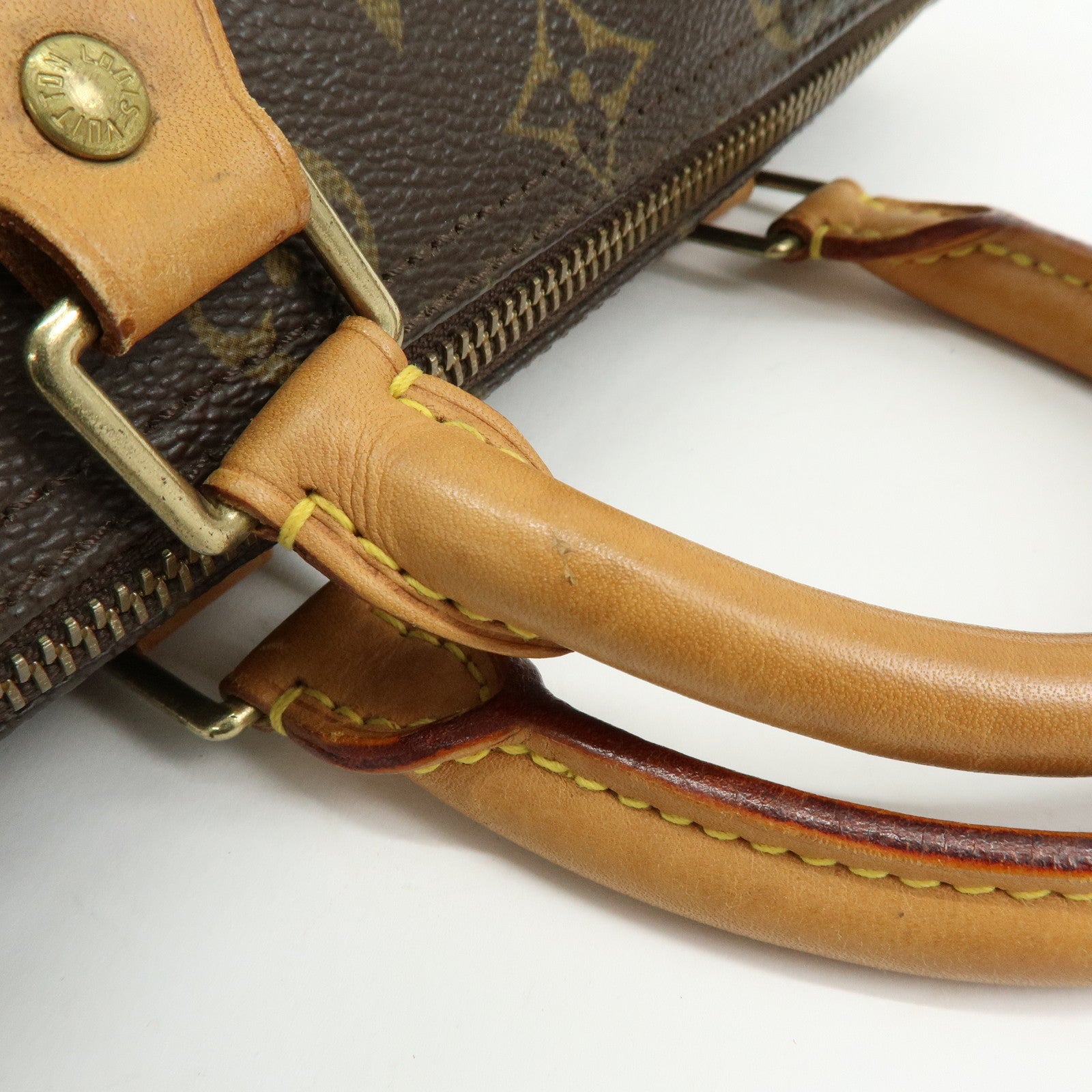 Louis Vuitton Monogram Speedy 25 Boston Bag Hand Bag Brown M41528