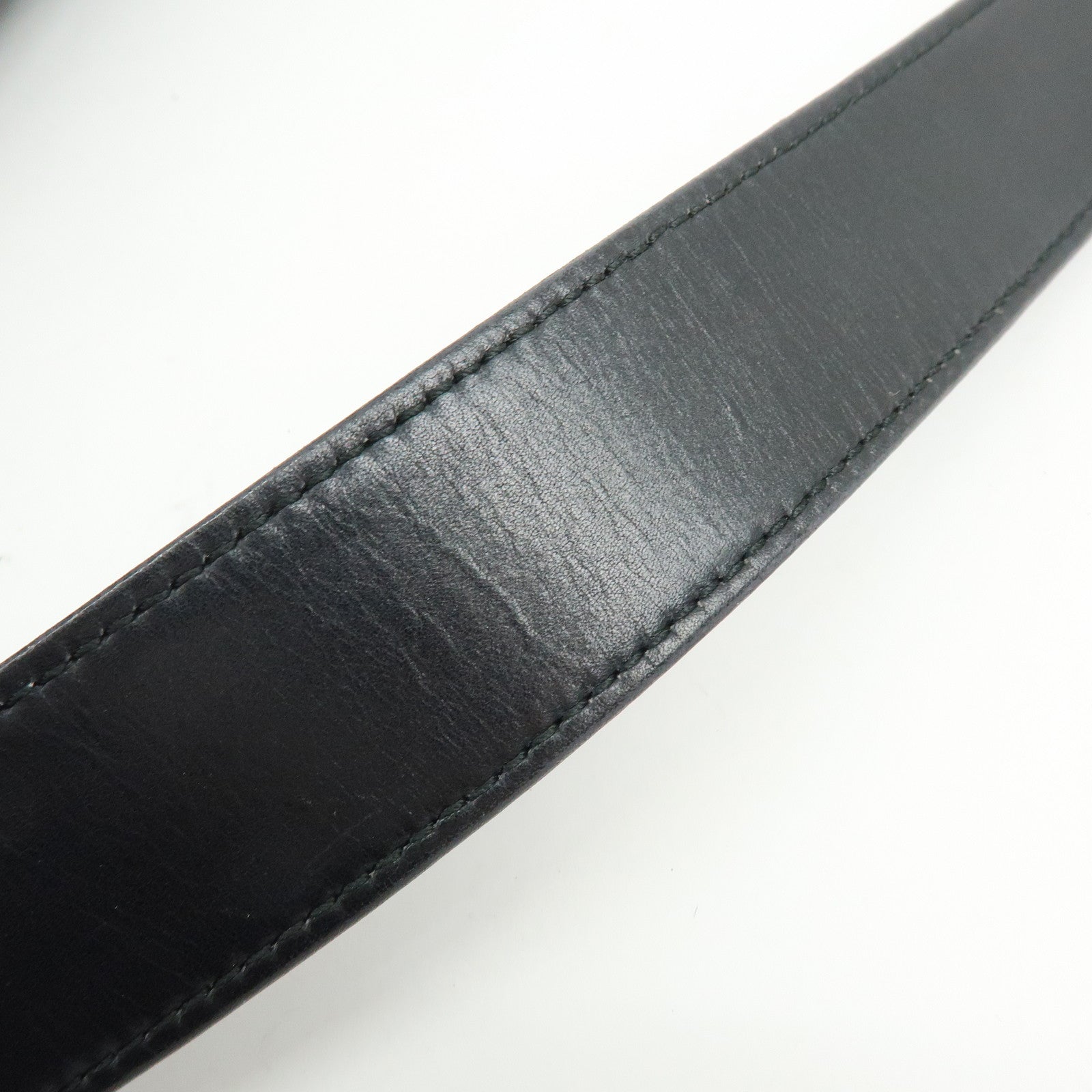 GUCCI Bamboo Leather 2Way Bag Shoulder Bag Hand Bag Black 0011577