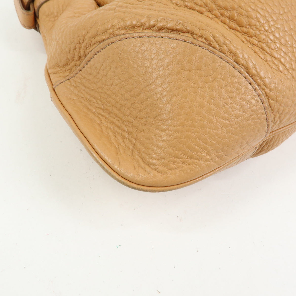 Ferragamo Gancini Marisa Leather Hand Bag Shoulder Bag Beige
