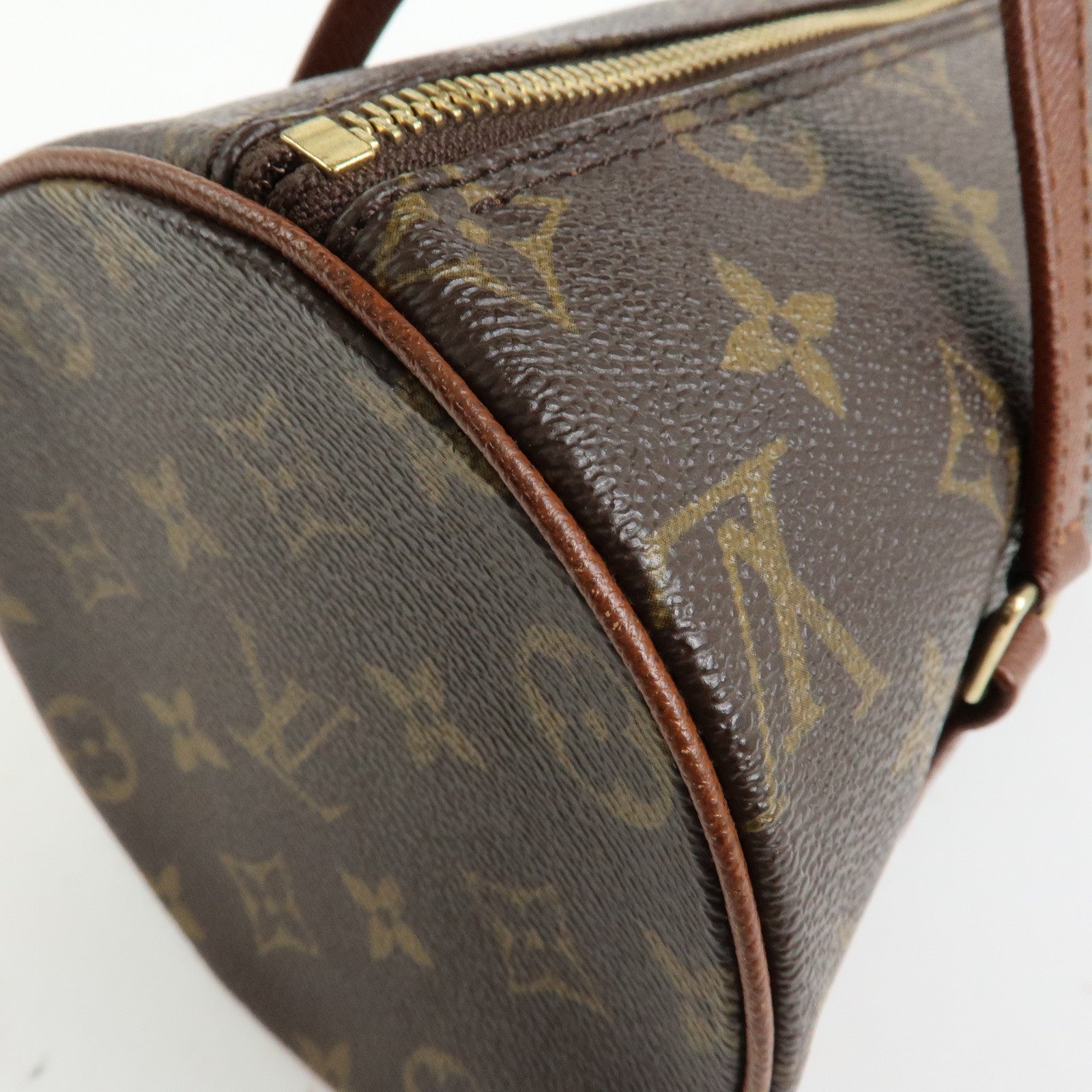 Louis Vuitton Monogram Papillon 26 Hand Bag Brown M51366