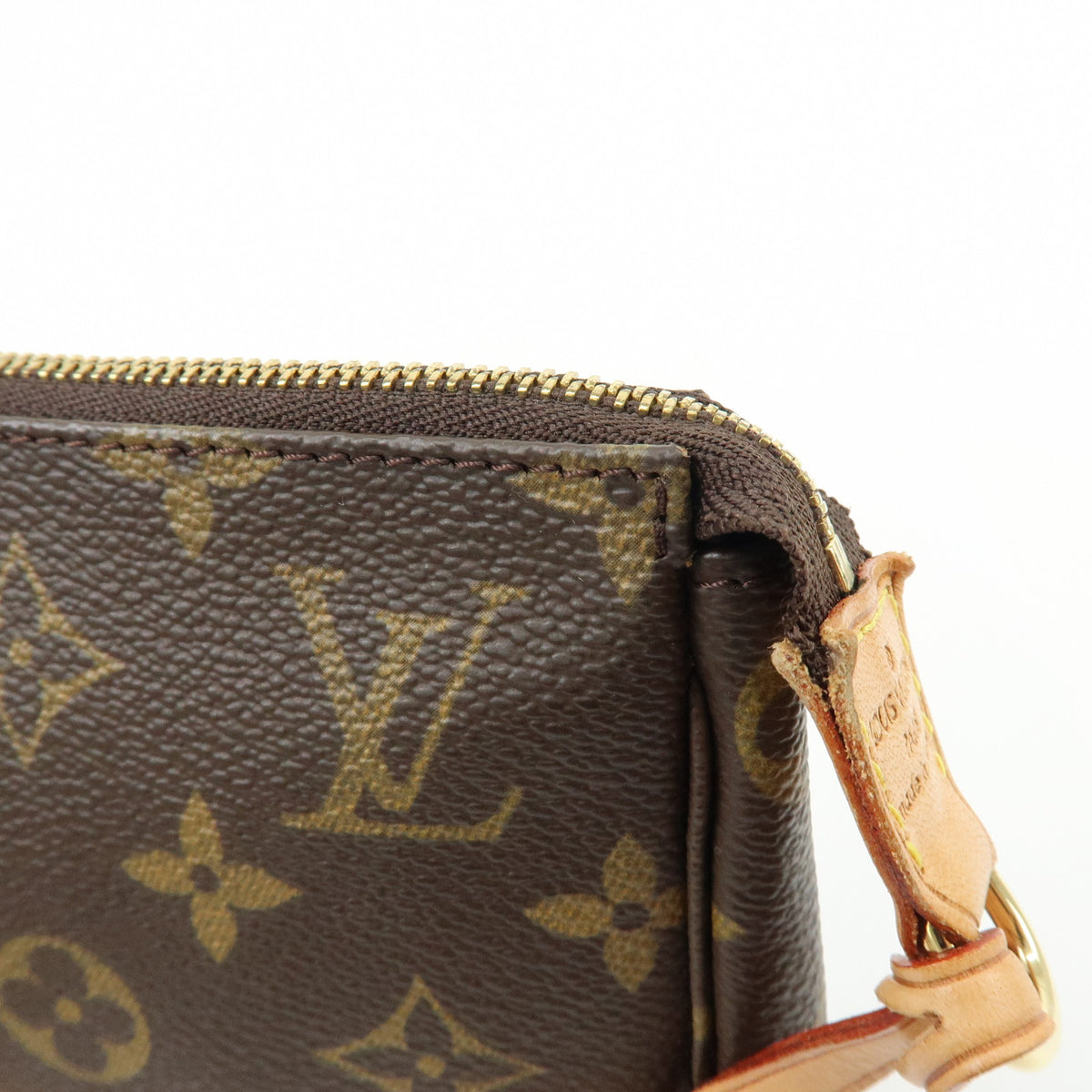 Louis Vuitton Monogram Pochette Accessoires Pouch Hand Bag Brown M51980