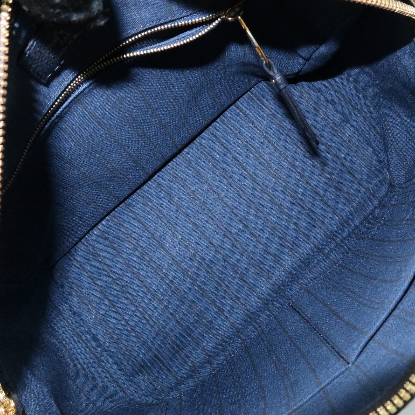 Louis Vuitton Monogram Empreinte Speedy Bandouliere 25 Navy M40762
