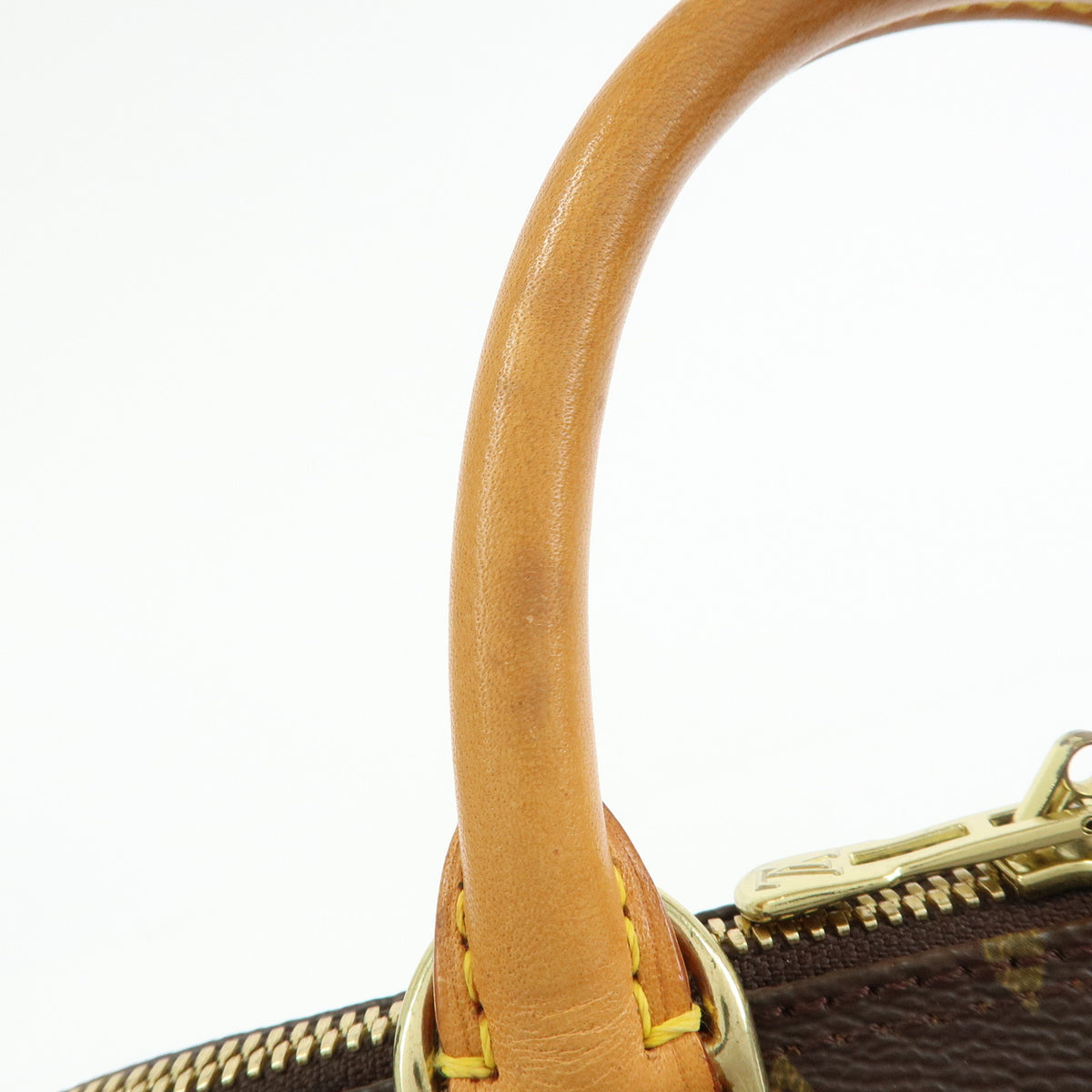 Louis Vuitton Monogram Alma PM Canvas Leather Hand Bag Brown M51130