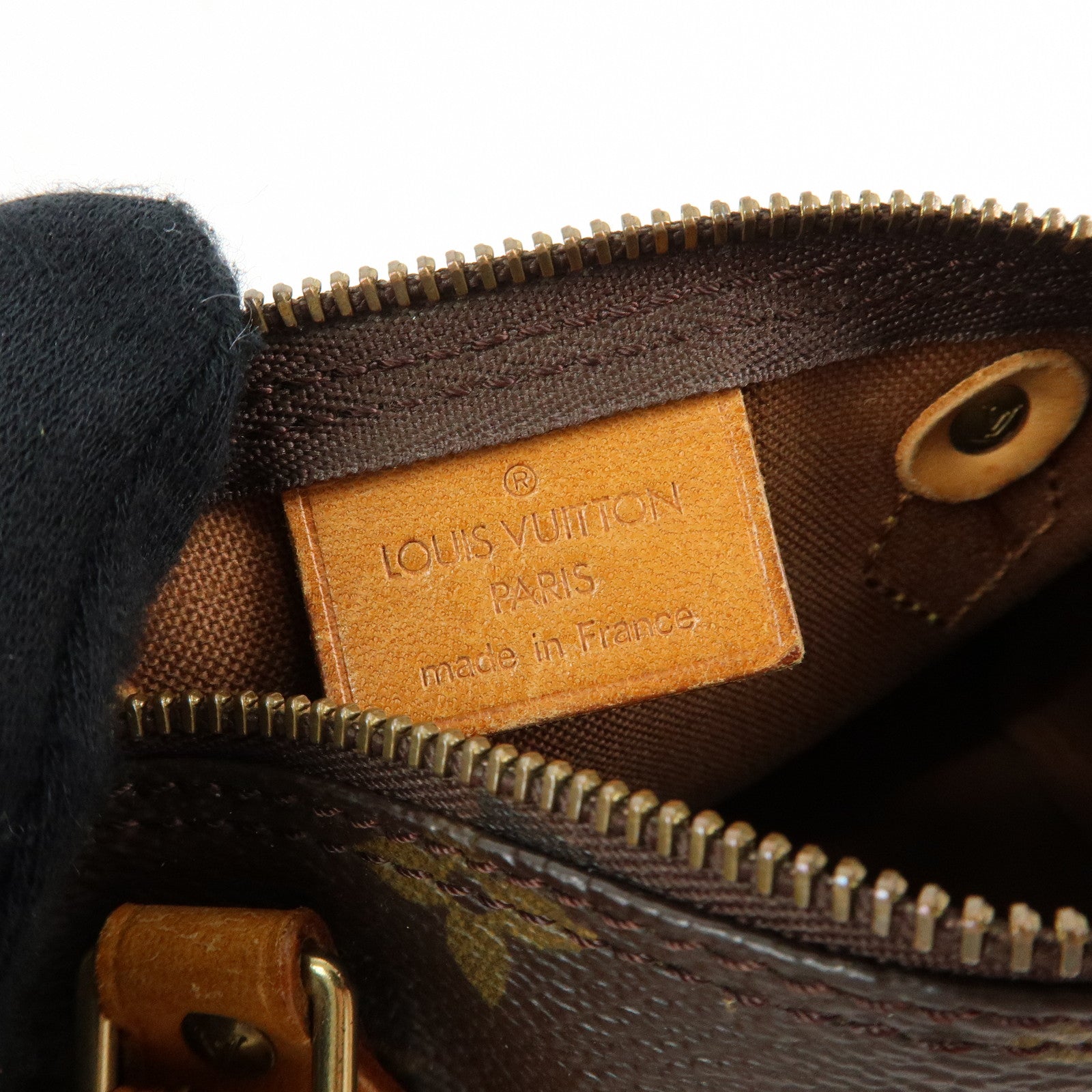 Louis Vuitton Monogram Mini Speedy Shoulder Hand Bag Brown M41534