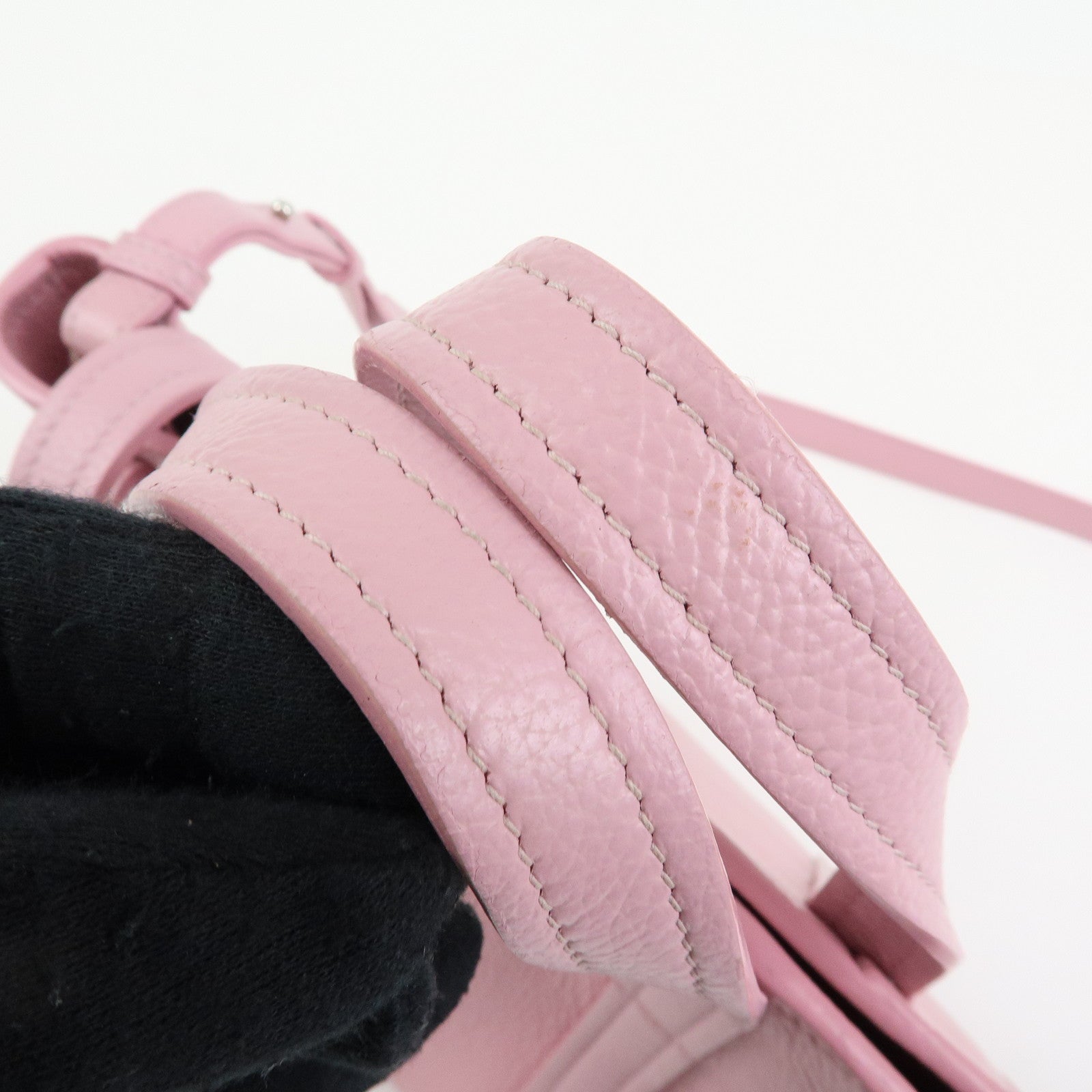 BALENCIAGA Leather EVERYDAY XS 2Way bag Hand Bag Shoulder Bag Pink