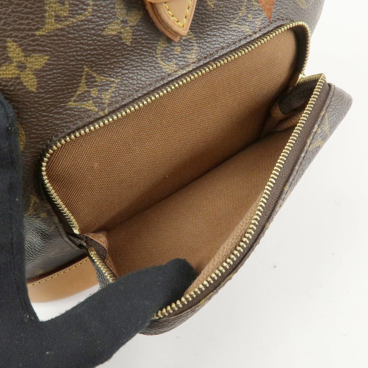 Louis Vuitton Monogram Montsouris MM Backpack Rucksack Brown M51136