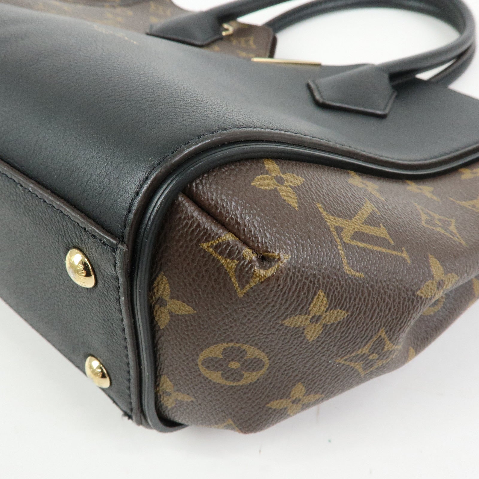 Louis Vuitton Monogram Kimono PM Hand Bag Tote Bag Noir M41855