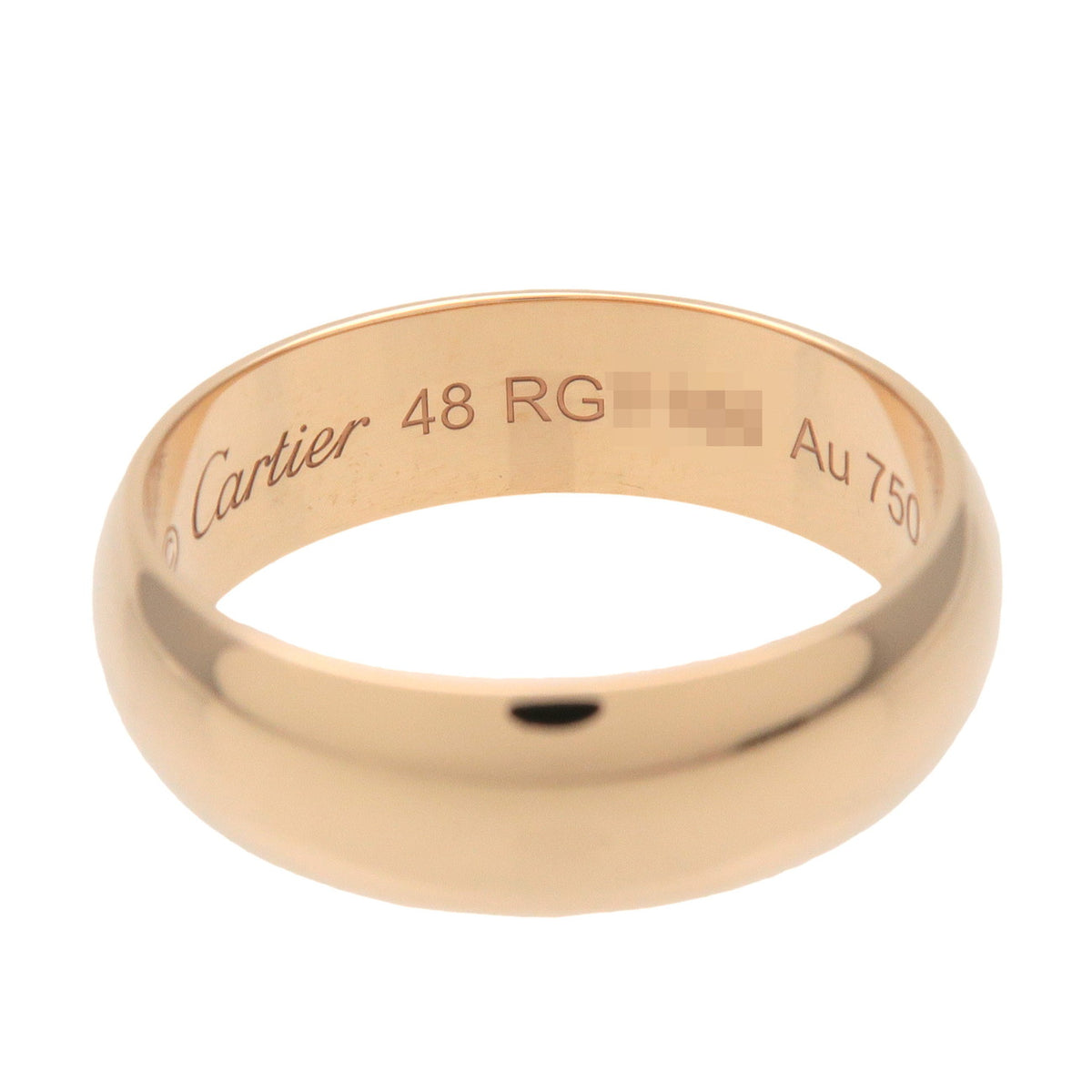 Cartier 1895 Wedding Ring K18 750YG Yellow Gold #48 US4.5 EU48 HK9.5