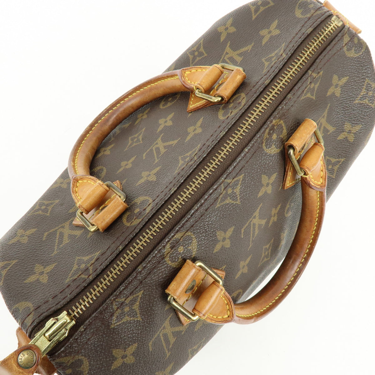 Louis Vuitton Monogram Speedy 25 Boston Bag Hand Bag Brown M41528
