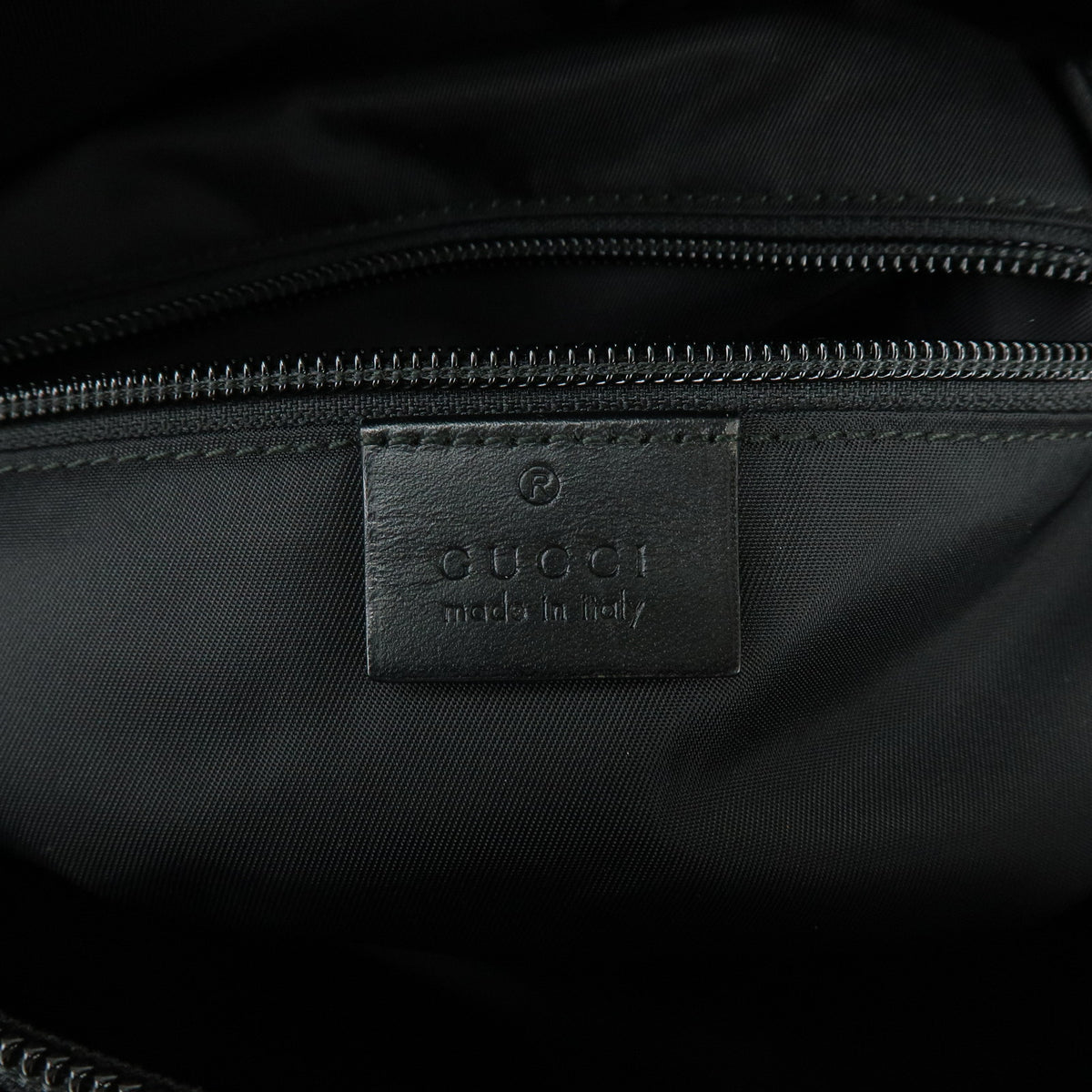 GUCCI Sherry Canavas Leather Waist Pouch Body Bag Black 353409