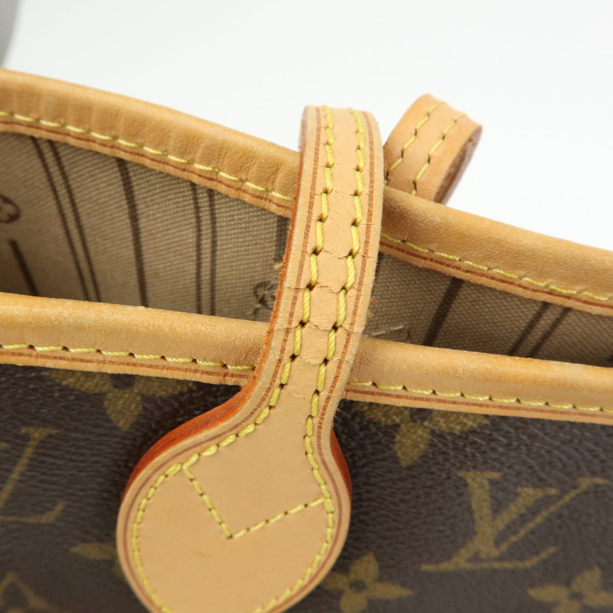 Louis Vuitton Monogram Neverfull MM Tote Shoulder Bag Brown M40156