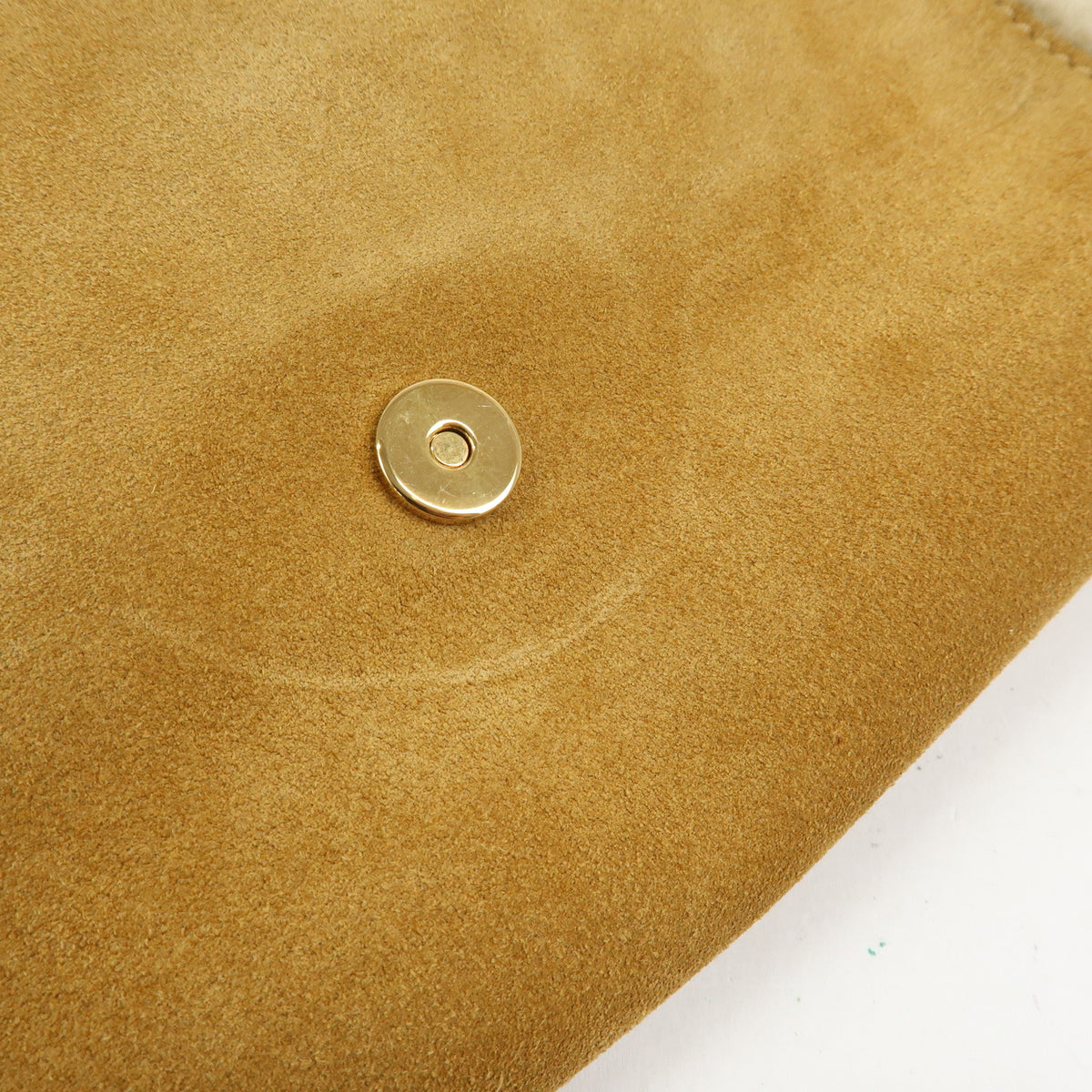 VERSACE Meduca Suede Fur 2Way Bag Hand Shoulder Bag Beige
